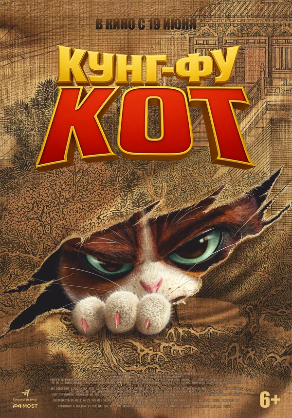 Кунг-фу кот — постер мультфильма